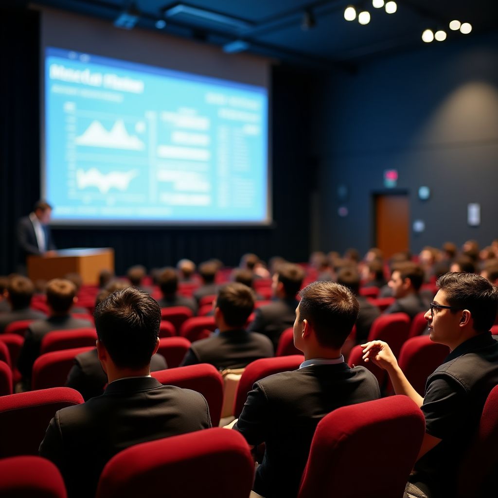 Clase magistral en el auditorio principal